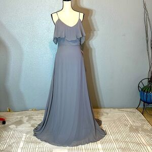 Birdy grey Jane silver women’s maxi dress size M